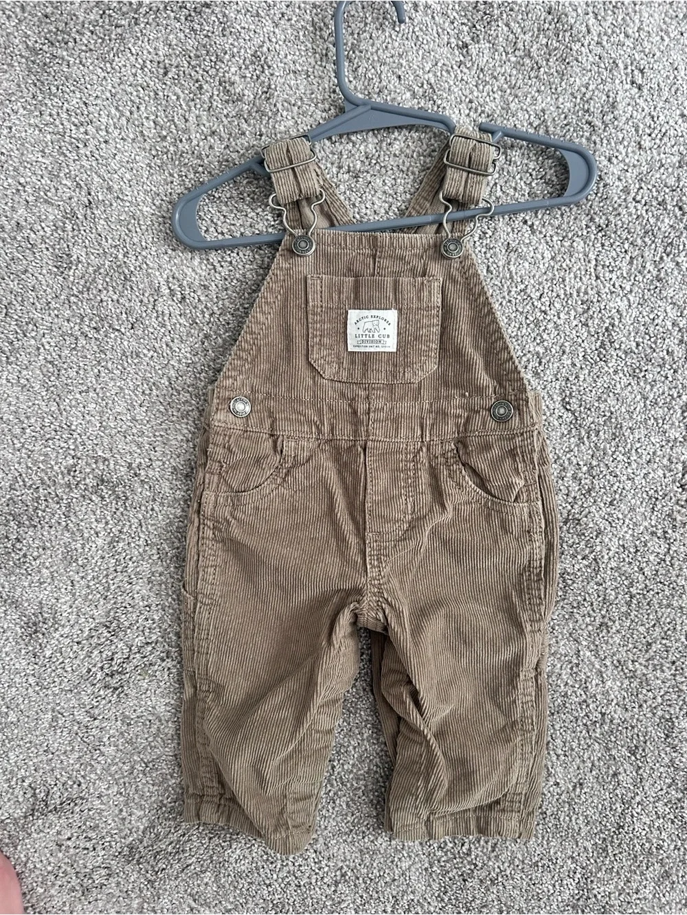 Carter's Brown Tan Corduroy Kids Overalls